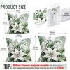 4pcs/set Lilies and Butterflies Cushions Pillowcase Polyester Cushion Cover Throw Pillow Pillowcover Home Car Sofa Decor