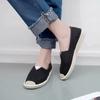 Summer Linen Flat Shoes Women Lightweight Breathable Fisherman Shoes Ladies Soft Casual Shoes Slip On Lazy Loafers 2024