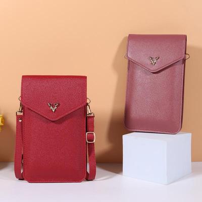 Torba Crossbody w Koreańskim Stylu z Ekranem Dotykowym: Letnia Mini Pionowa Torebka na Telefon dla Kobiet