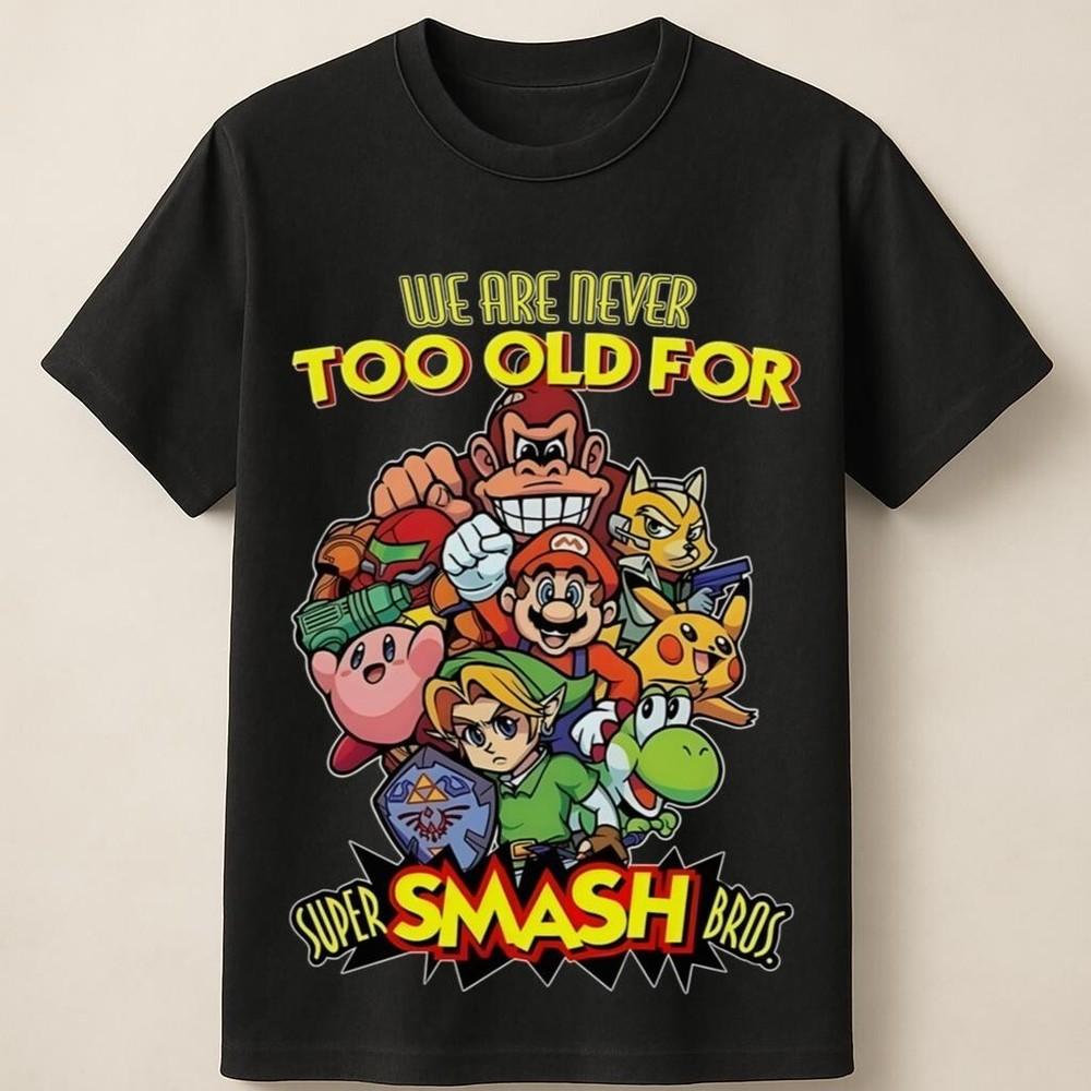 

Super Smash Bros Retro Character Group Unisex T-Shirt Unisex T-Shirt M