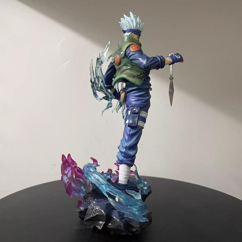 23cm Kakashi Hatake 2.0 Ten Years Ninja Action Figure Anime Collectible Model Toy With Effect Parts Desktop Ornament Boy Gift