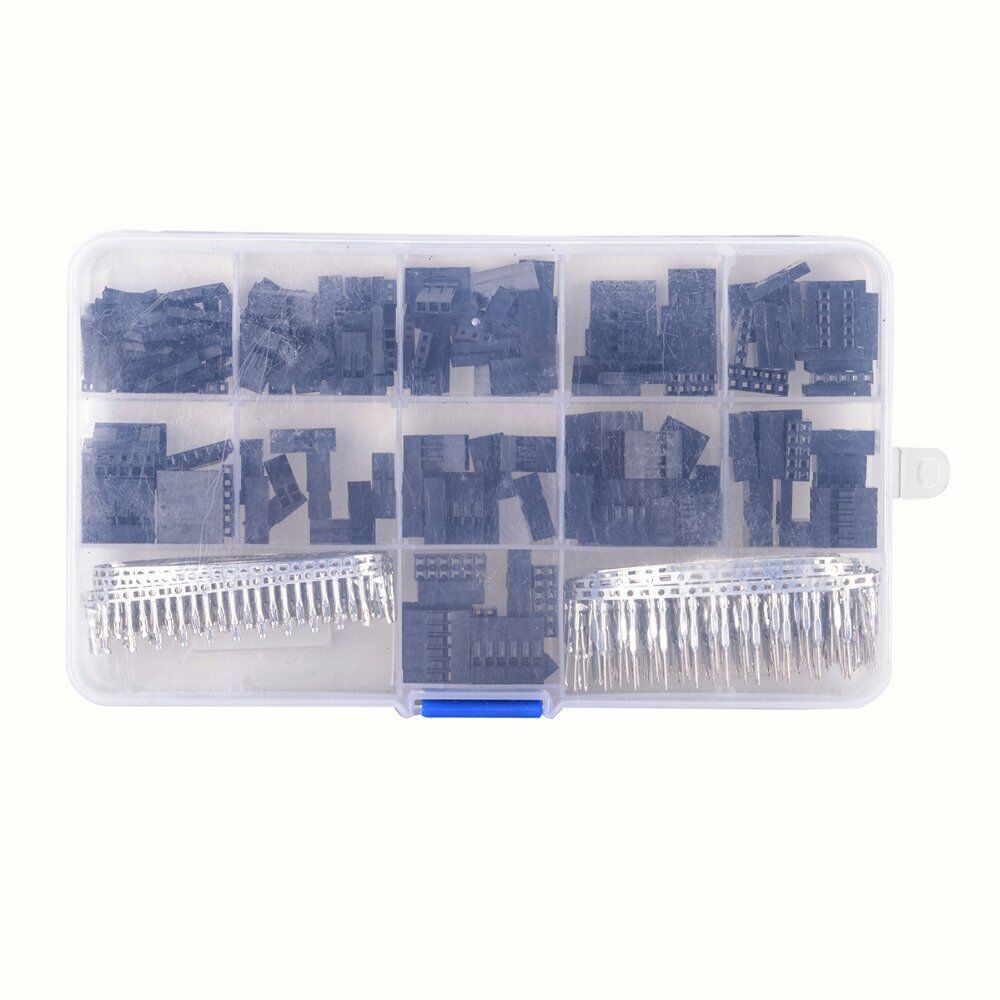 620pc Set Male Female Wire Jumper Pin Header Connector Housing Kit W/ Crimp Pins