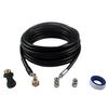 YUET 15 M High Pressure Washer Drain Pipe Cleaning Hose Cleaner Set with Adapter, Hose Unblocking Sewer Injector, Rotating Nozzle Replacement for Karc