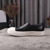 Heren Casual Schoenen Loafers Echt Leer Luxe Sneakers Dames High Street Zomer Platte Schoenen Zwart Wit Sneakers