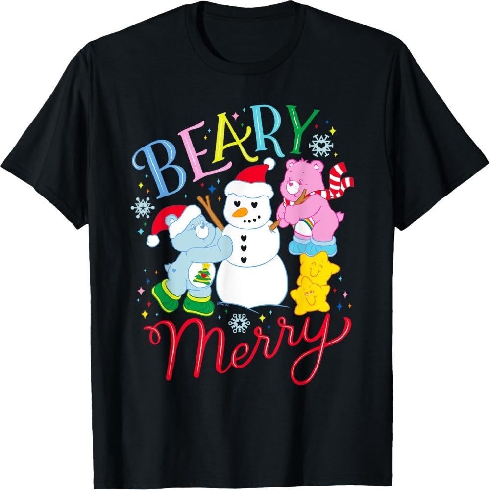 Care Bears Beary Merry With Cheer Bear And Christmas Wishes T-Shirt XXXXXL чёрный