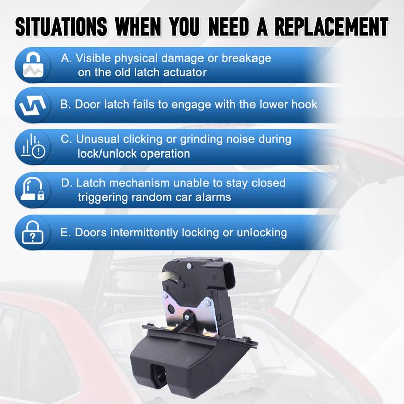 Rear Tailgate Trunk Latch Actuator Lock 4p for Hyundai Santa Fe 2013-2018 Kia Sorento 2013-2014 81230-3Z000