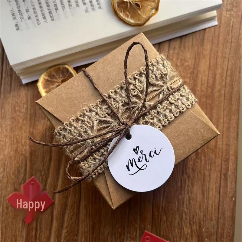 Nordic Style Kraft Paper Wedding Candy Gift Box Handbag