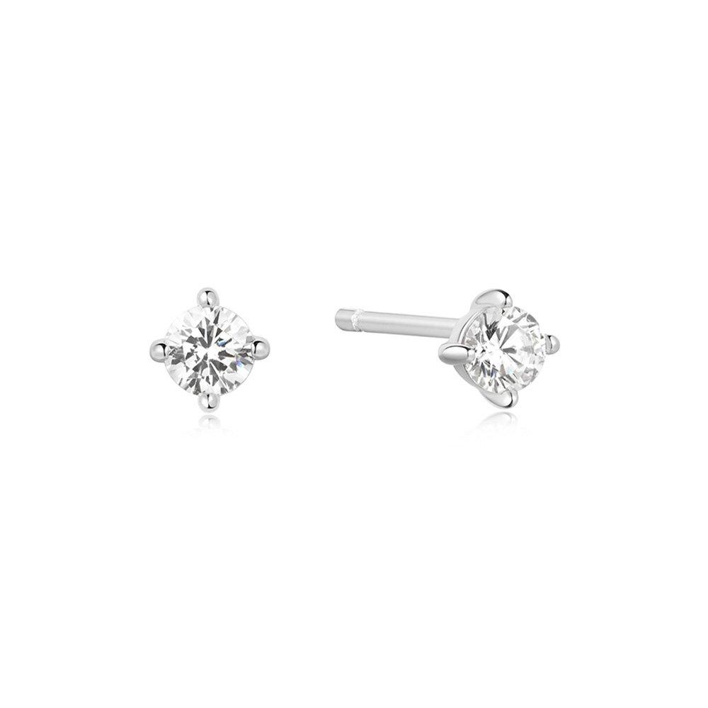 

Solitaire 925 Silver Stud Earrings E057-01H