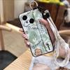 Silicone Ring Phone Case For Tecno POP9 4G/Spark GO 1/KL4 Cute Kickstand Wristband Soft case Waterproof Wrist Strap