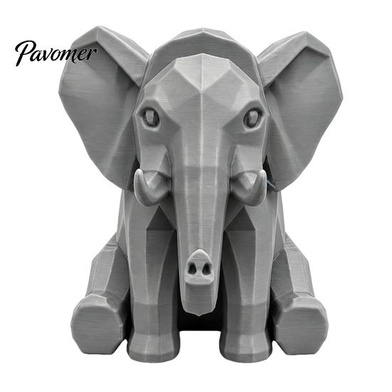 Decorative Eyeglass Holder Elephant Shape Glasses Holder, 3D Printed Geometric Display Artistic Home Ornament Organizer, Desktop for Office Nightstand