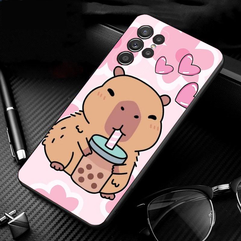

Cartoon Cute capybara Phone Case For Samsung Galaxy S25 S24 S23 S22 S21 Ultra S24 S23 S22 S21 S25 Plus S24 S25 FE S25Plus