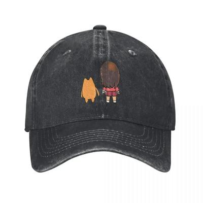 I Draw Chibi Chiyo Chan's Dad Azumanga Daioh Sport Retro Denim Washed Baseball Caps Female Cowboy Hats Hiking Peaked Cap
