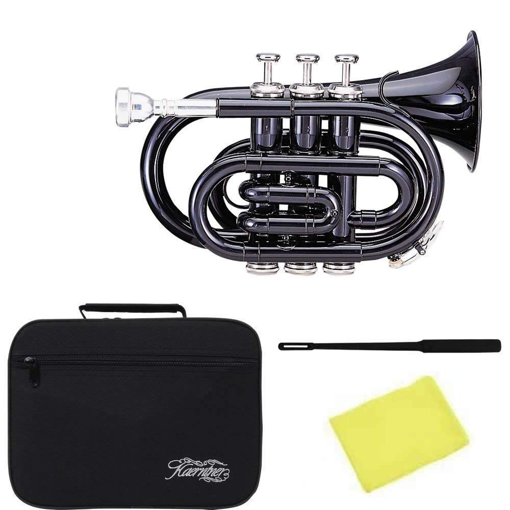 Kaerntner Pocket Black KTR-33P/BK Trumpet, (with semi-hard case)