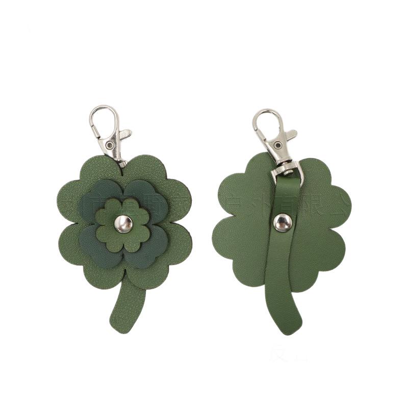 Kreativer vierblättriger Klee Schlüsselanhänger - Blumen-Taschenanhänger & Auto-Schlüsselanhänger