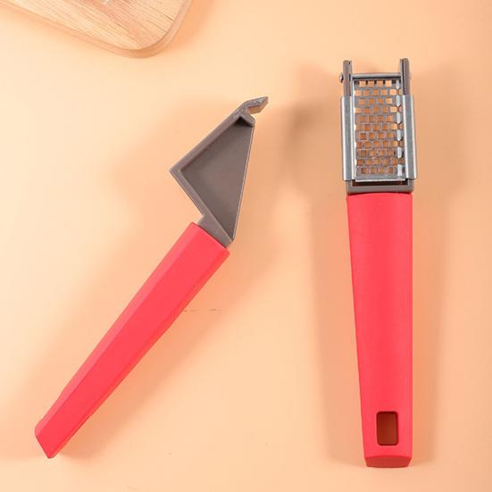 Stainless Steel Garlic Press Manual Garlic Crusher Heavy Duty Garlic Mincer Ergonomic Handle Kitchen Gadgets