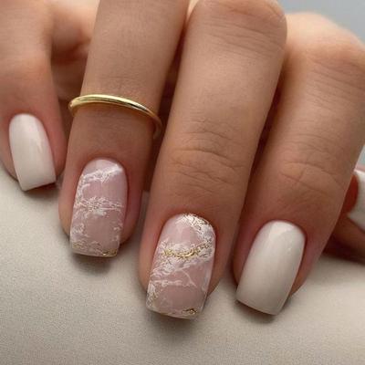 Long Square Fake Nials French Press On Nails Fashion False Nails  Women Girls