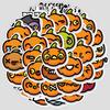 50 Pieces of New Nordic Halloween Graffiti Stickers for Mobile Phones, Computers, Waterproof Decorative Stickers, Creative Stationery Stickers