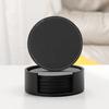 6Pcs Business Leather Coaster Heat-resistant Round/Square Drink Mat Tableware Pads  Kitchen