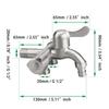 304 Stainless Steel Three-Way Faucet 1/2" 1 in 3 Out Multi-Purpose Faucet Independent Switches Double Outlet Angle Valve Faucet