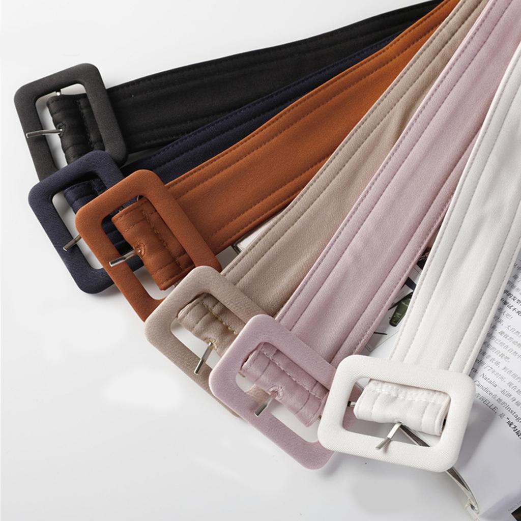 Women Wide Waist Belt Waistband Outerwear for Coat Windbreaker Multicolored Winter Coat Waist Belt with Buckle