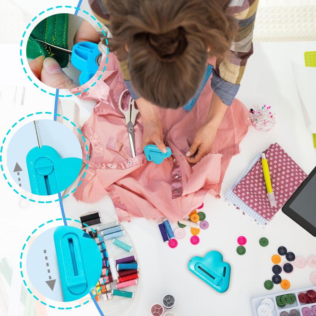 Magnetic Seam Guide For Sewing Machine, Multifunctional Polygonal Hemmer Guide With Scale, Magnetic Seam Guide With Seam, Edge Curling And Wrink