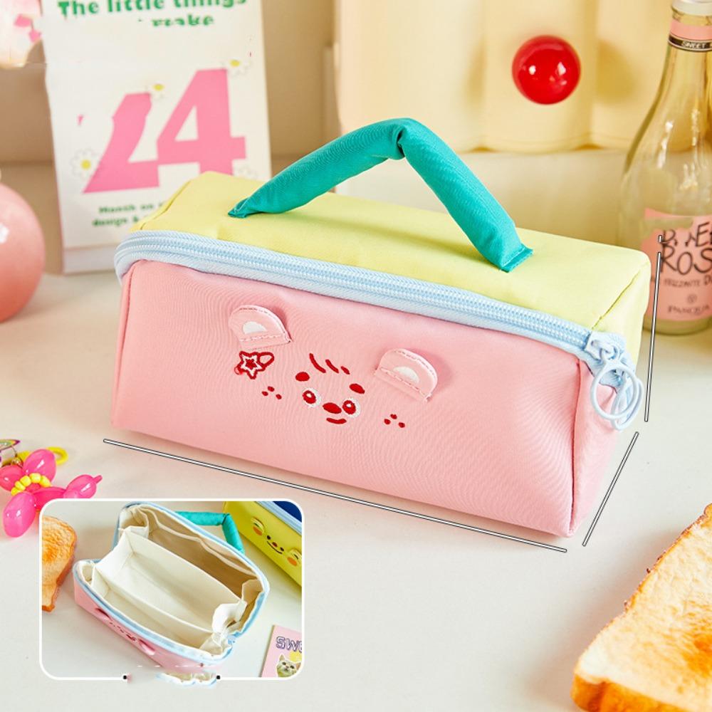 

Пенал большой вместимости мультяшный утка кролик динозавр косметичка канцтовары Style 1