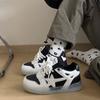 Dailu new ins Hong Kong flavor transparent sports style platform student board shoes