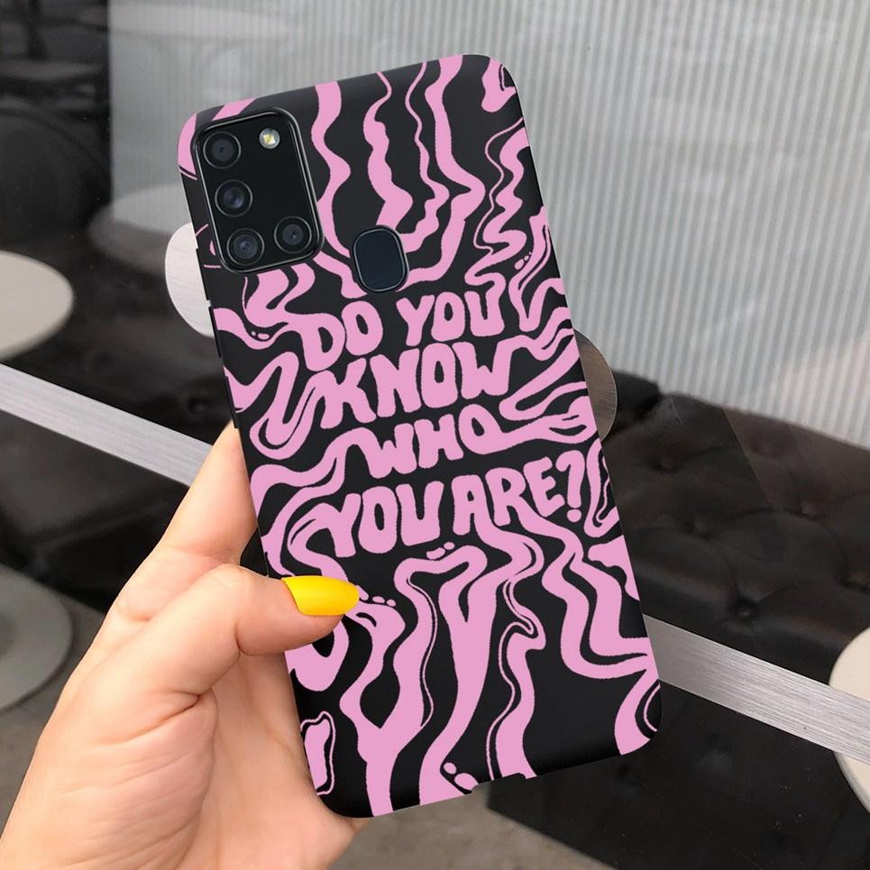 For Samsung A21S Case for Samsung Galaxy A21S A 21S A21 S Case Silicone TPU Soft Matte Phone Case Back Cover Fundas Housing Capa