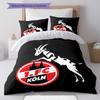 1. FC Köln Pattern Bedding Home Decoration Birthday Gift ( 1 duvet cover + 2 pillowcase, without core),fan merchandise.