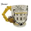 Excavator Mug for Coffee Creative Shape Mug, with Ergonomic Handle, Resin Retro Texture Drinkware, Novelty Birthday Gift Him 450ml Capacity,