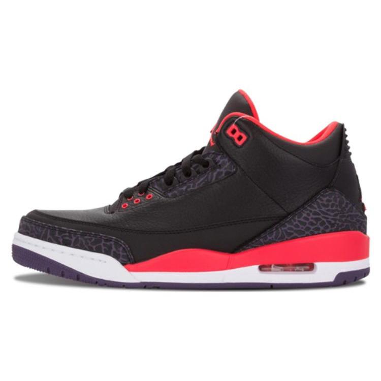 Jordan 3 Retro Crimson 136064-005 45 чёрный/красный