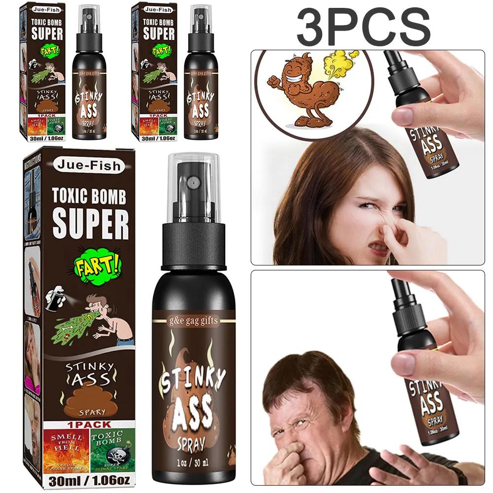 180-30ml Fart Gag Spray Prank Joke Plastic Smelly Stinky Gags Party Supplies Spray Can Stink for Adults Kids Non Toxic for Party