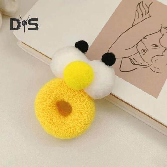 5/10 ks Gumičky do vlasů Velké oči Kreslený tvar Čelenka Cukrová barva Kroužek do vlasů Gumičky do vlasů s dvojitou kuličkou Vysoce elastické Gumičky do vlasů