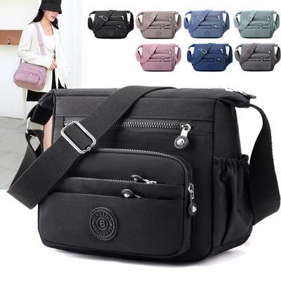 Shoulder Bag Women's Nylon Bag Multi-Compartment Crossbody Bag Mother Bag