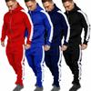 2pcs Mens Tracksuit Set Zip Hooded Coat Bottoms Trousers Gym Joggers Suit Sport