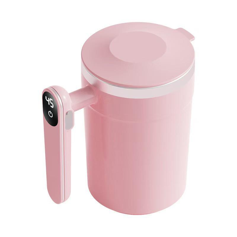 Smart Electric Magnetic Stirring Cup: Portable Coffee, Protein, and Milk Mixer