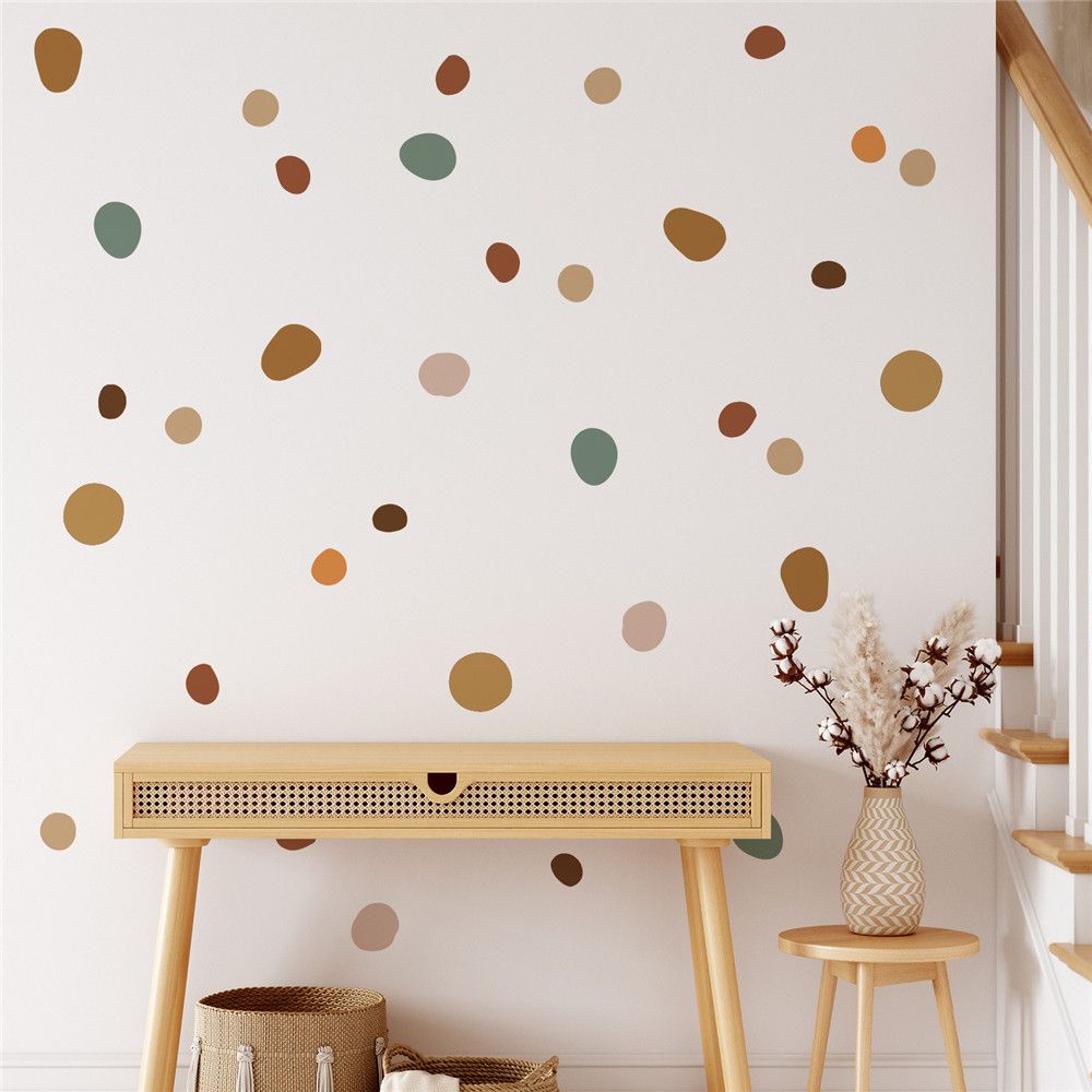 Nordic Kids Room Warm Home Decor Boho Polka Dot Wall Stickers Baby Room
