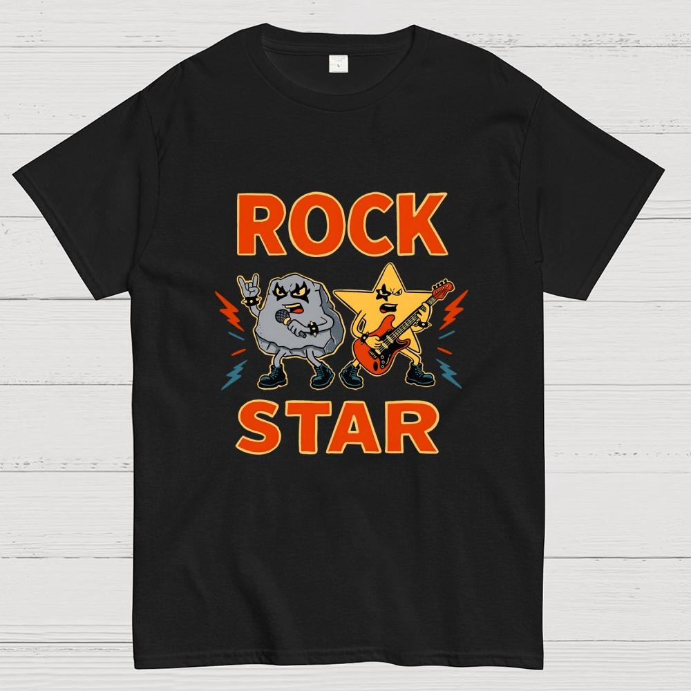 Rock Star Cotton Casual Cool Loose T-Shirt