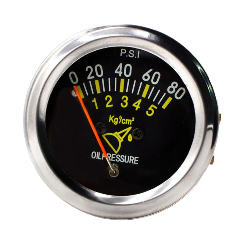 Generic Oil Pressure Gauge 0-80 PSI for Automotives 12V DC Replacing Engine Testing Tools Accessories Fuel Pressure Gauge Set