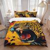 3pcs Bedding Set Leopard Print Includes 1 Comforter + 2 Pillowcases, Without Pillow Inserts, Soft Comfortable, Lightweight Breathable015
