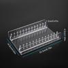 Clear Acrylic CDs Holder, Desktop Organizers Rack for 12 Standard CDs Case, Slip Resistant Base