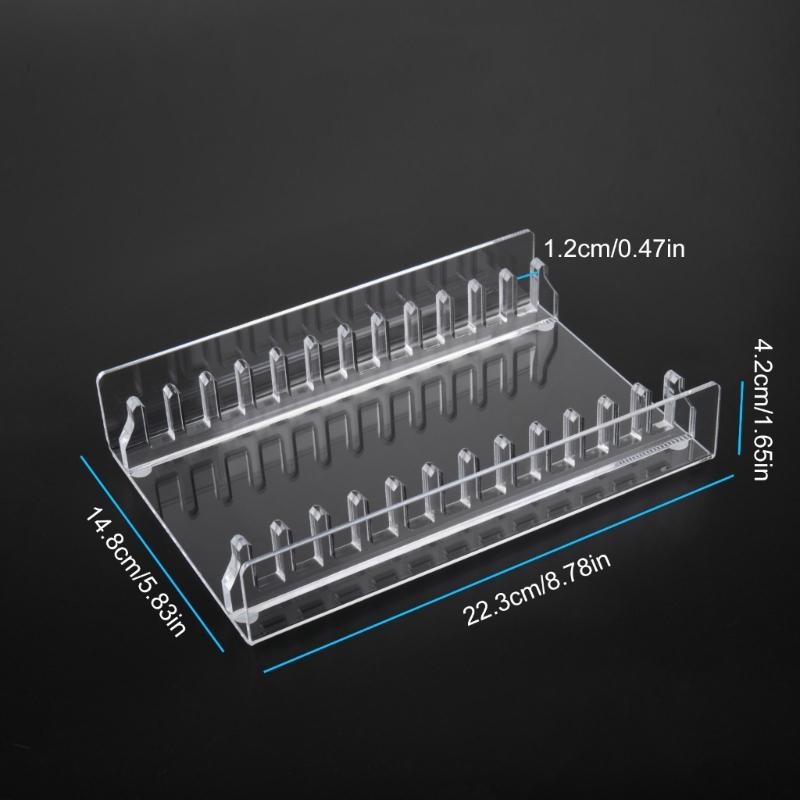 Clear Acrylic CDs Holder, Desktop Organizers Rack for 12 Standard CDs Case, Slip Resistant Base