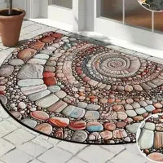 Retro American Style Floor Mats – Durable, Dirt-Resistant, Easy-Care Entrance Porch Rugs