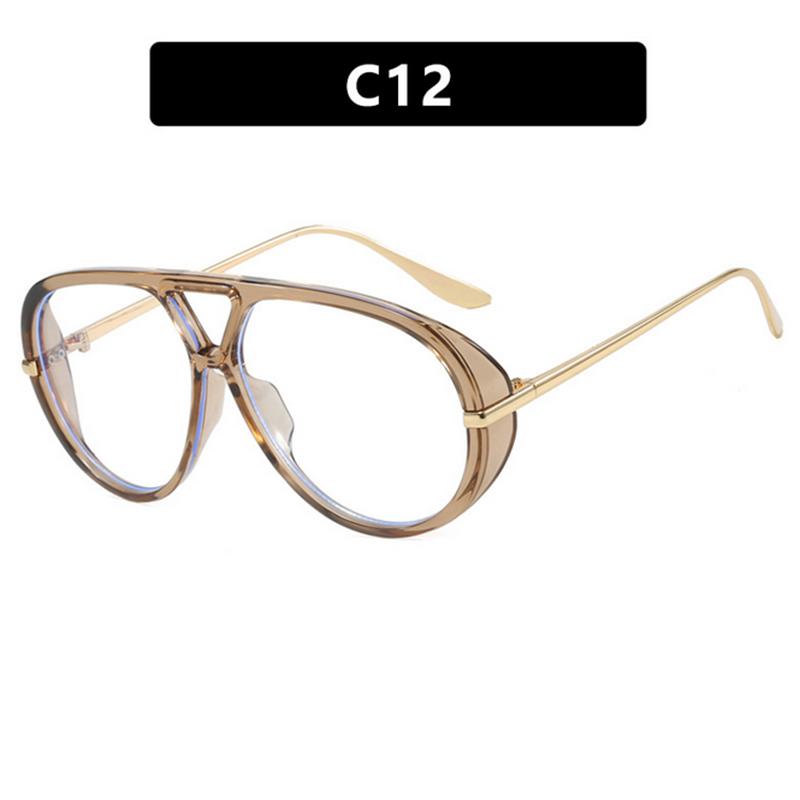 

Large Frame Pilot Style Fashion Eyeglasses - Frog-Eye Unique Design Latest Model Personalized Myopia Glasses High Performance 1.56 myopia -5.5