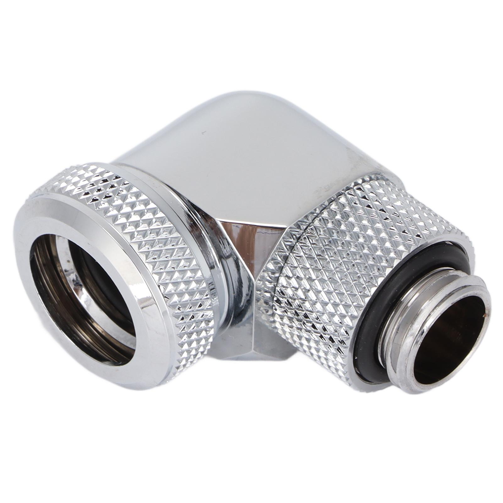 

Water Cooling Fitting 360 Degree Rotating Computer WaterCooled AntiDropping Hard Tube Connector(Silver ) срібний