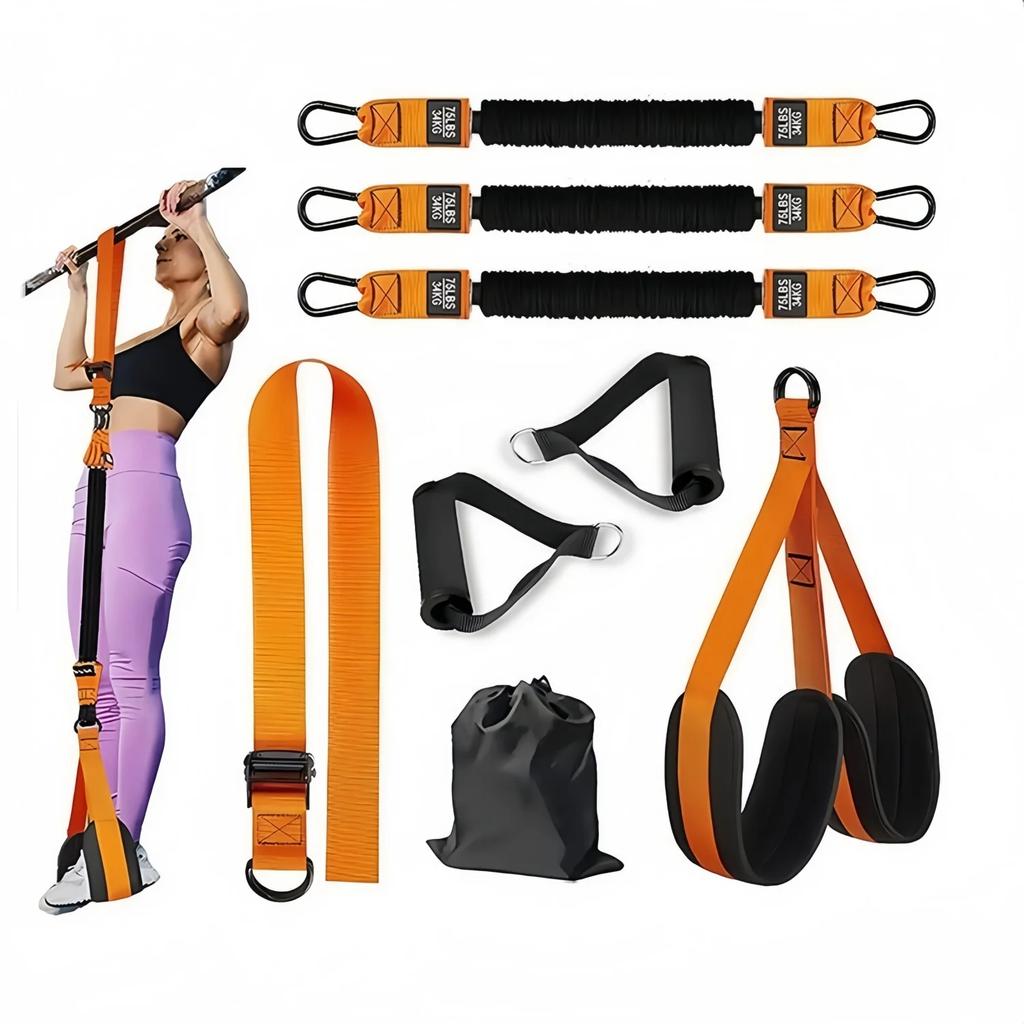 Pull-Up Booster Belt for Indoor Fitness Horizontal Bar Training with Elastic Tension Rope and Auxiliary Support