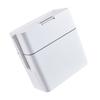 Trash Can with Toilet Brush Press-Type Garbage Can Slim Rectangular Trash Bin Bathroom Trash Can for Toilet Kitchen