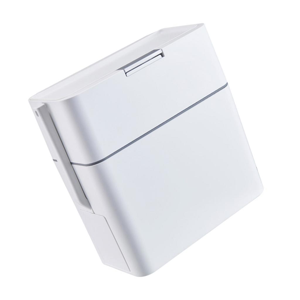 Trash Can with Toilet Brush Press-Type Garbage Can Slim Rectangular Trash Bin Bathroom Trash Can for Toilet Kitchen