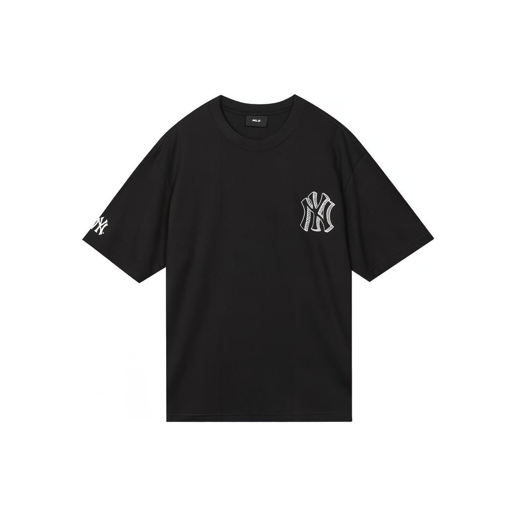 New MLB New York Yankees T Shirts Unisex Black 3ATSB0534-50BKS