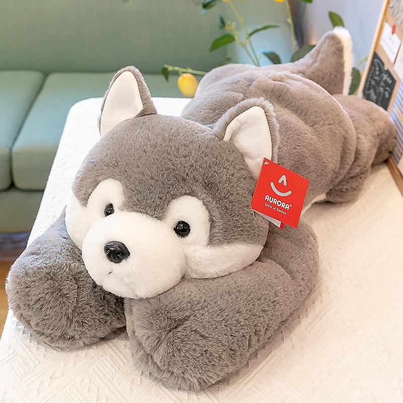Cute Lying Animal Series Doll Plush Toy Bed Sleeping Doll Throw Pillow Girl Birthday Gift